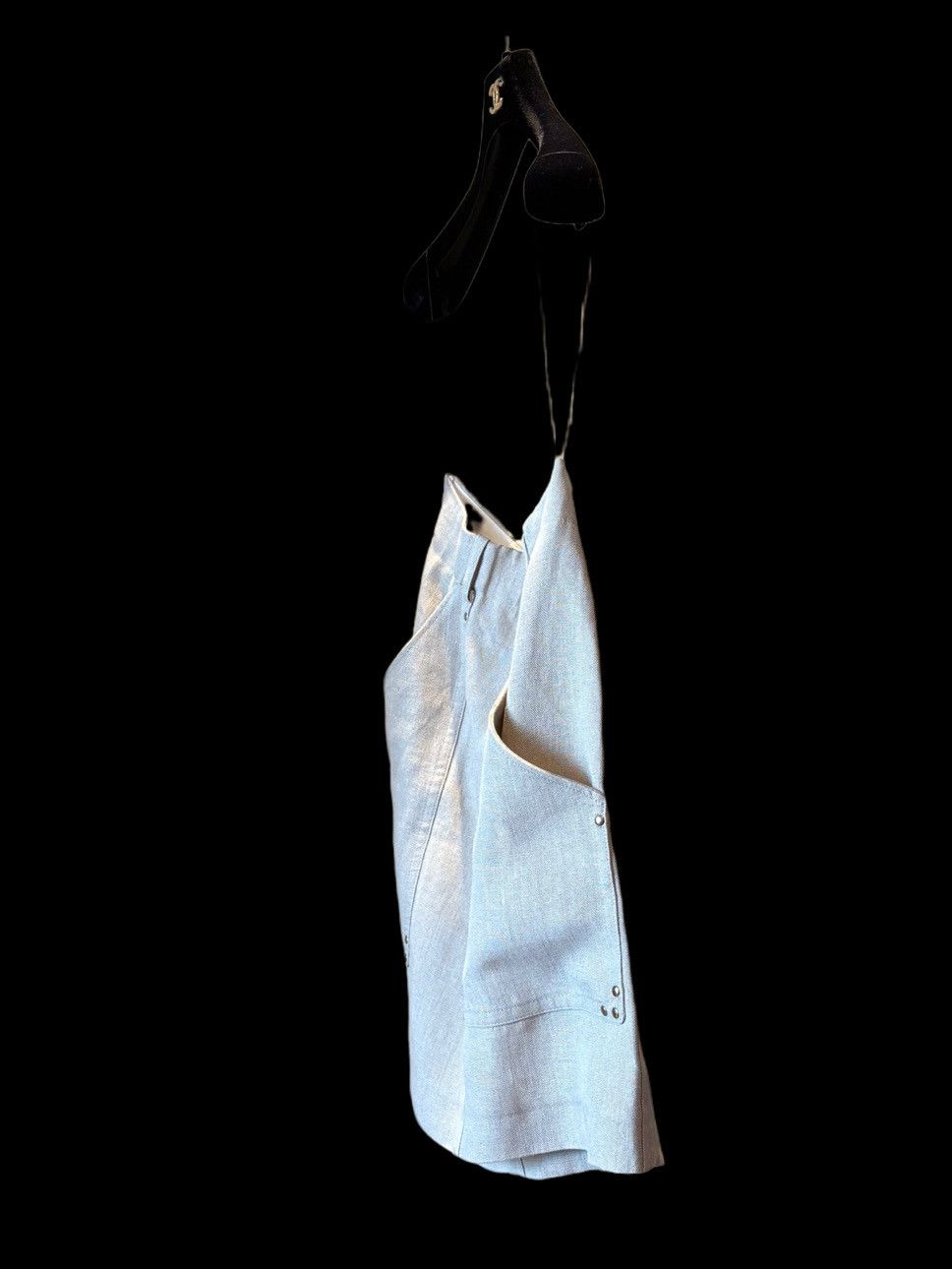 Celine Celine Linen Mini Skirt Size 40 Size 27" / US 4 / IT 40 - 10 Thumbnail