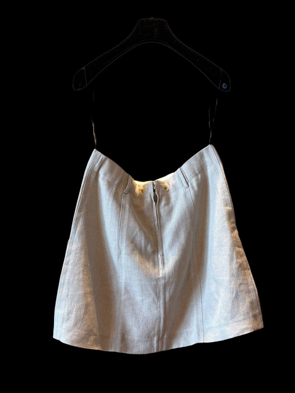 Celine Celine Linen Mini Skirt Size 40 Size 27" / US 4 / IT 40 - 2 Thumbnail