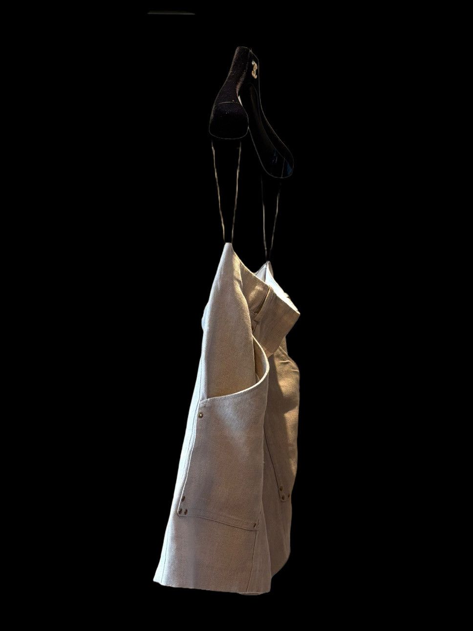 Celine Celine Linen Mini Skirt Size 40 Size 27" / US 4 / IT 40 - 7 Thumbnail
