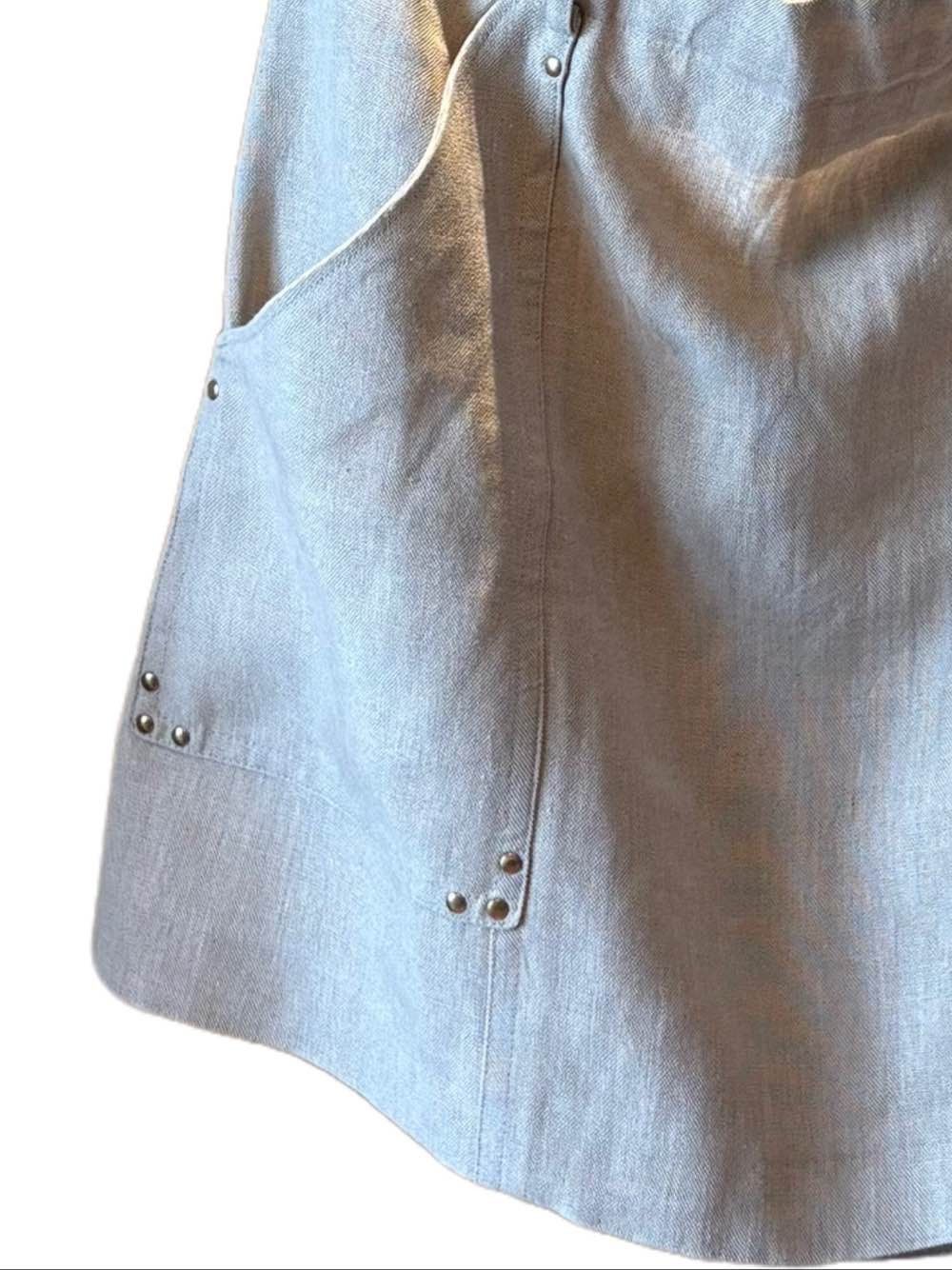 Celine Celine Linen Mini Skirt Size 40 Size 27" / US 4 / IT 40 - 14 Thumbnail
