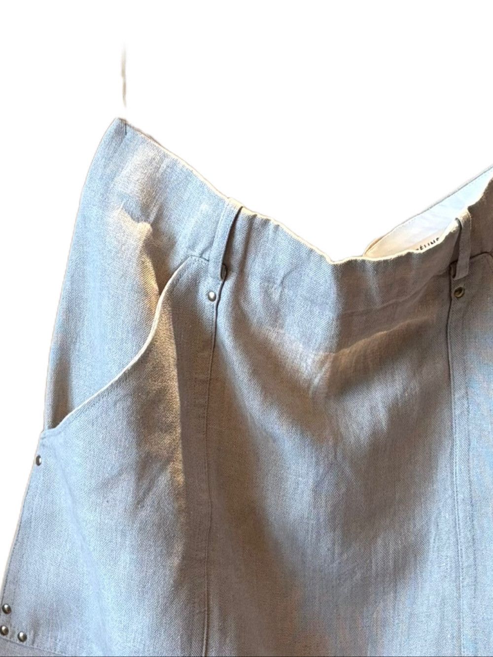 Celine Celine Linen Mini Skirt Size 40 Size 27" / US 4 / IT 40 - 12 Thumbnail