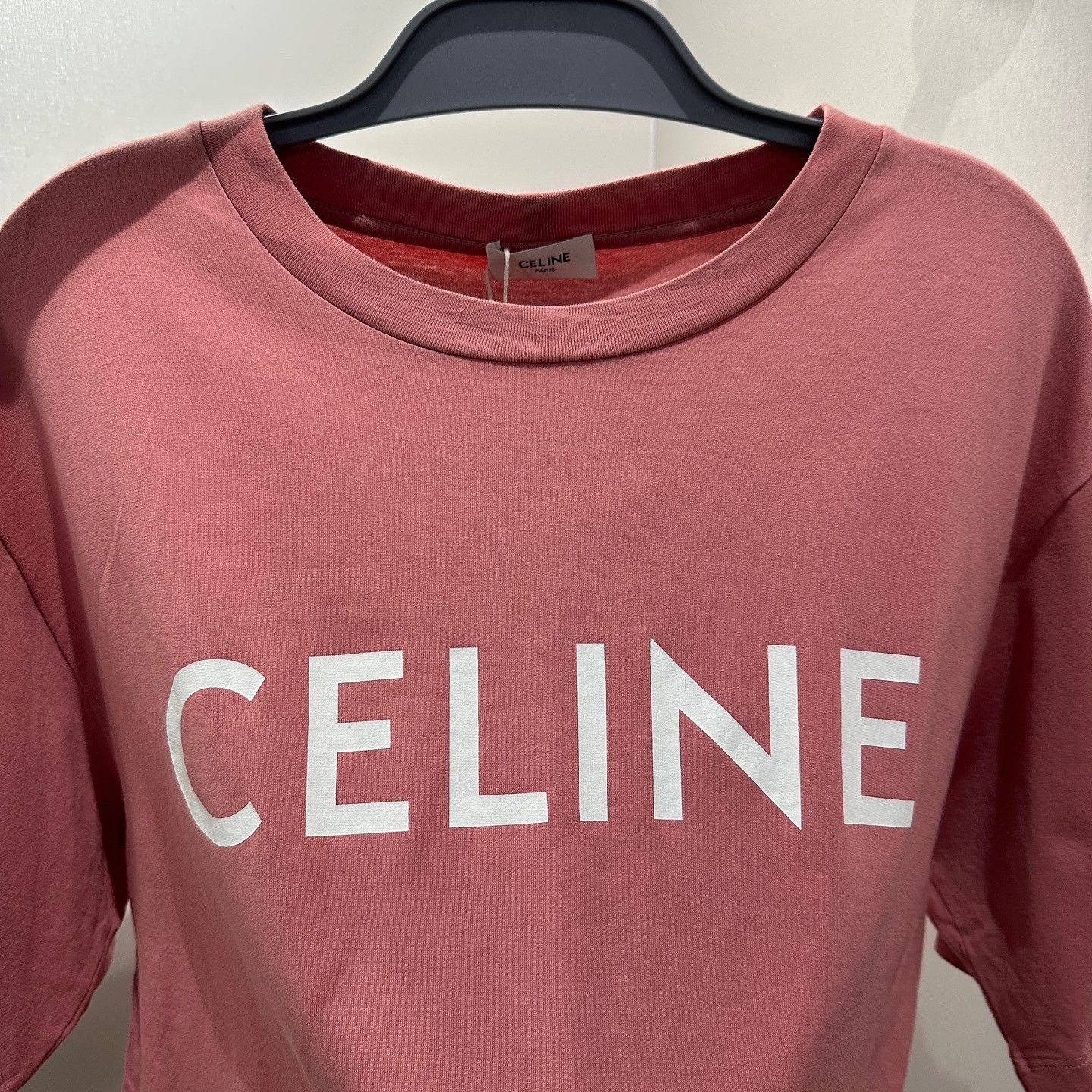 Celine Celine Pink Logo T-Shirt Size S Size S / US 4 / IT 40 - 6 Thumbnail