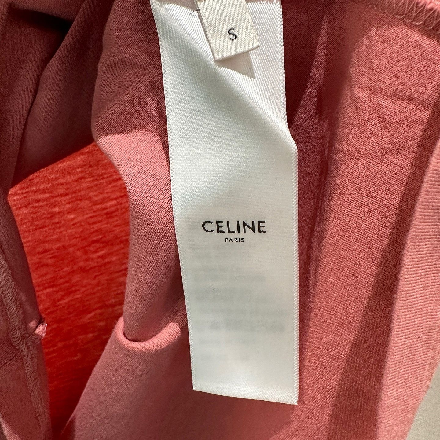 Celine Celine Pink Logo T-Shirt Size S Size S / US 4 / IT 40 - 4 Thumbnail