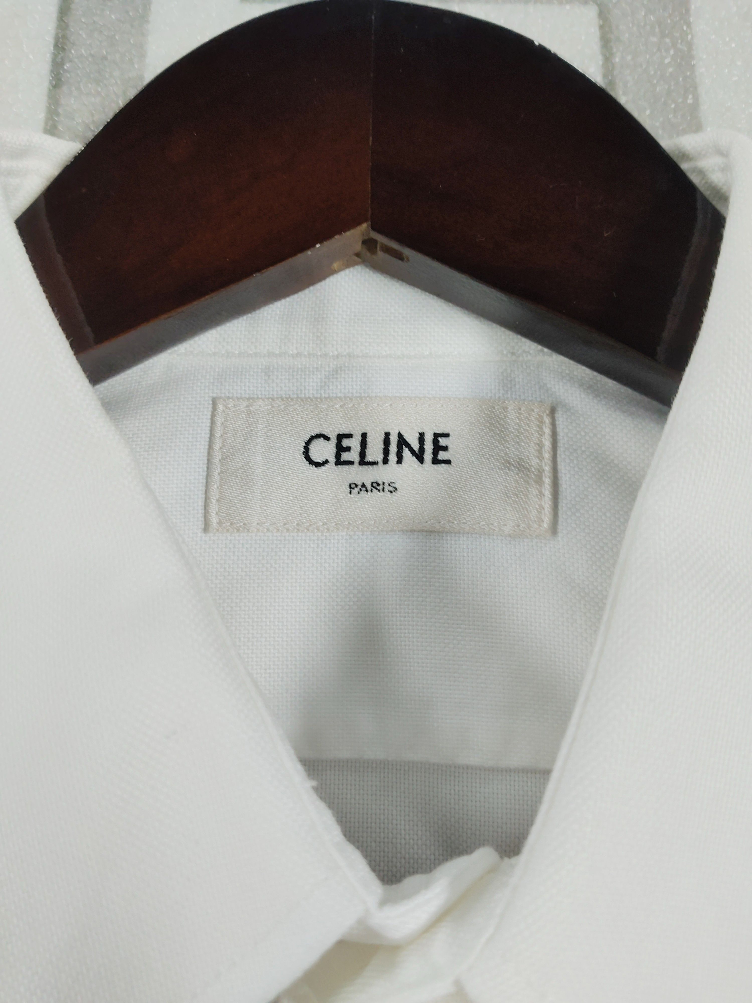 Celine CELINE A POEM Embroidered Logo Shirt Size S Size US S / EU 44-46 / 1 - 3 Thumbnail