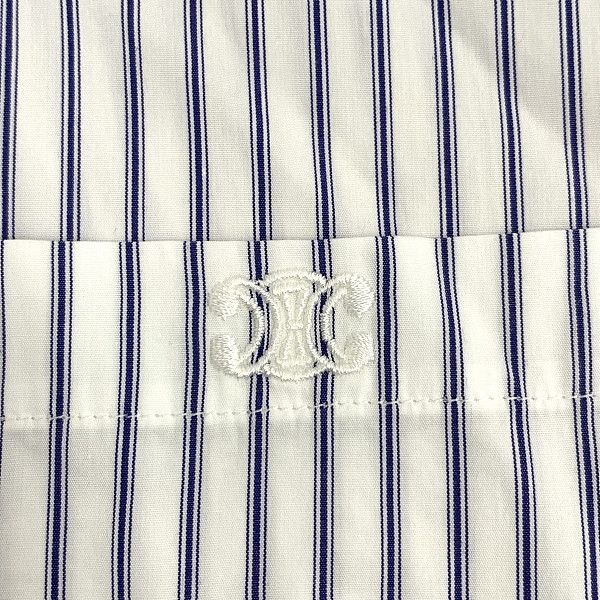 Celine Celine Triomphe Logo Button Up Size 38 Size S / US 4 / IT 40 - 7 Thumbnail