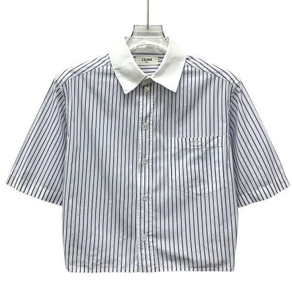 Celine Celine Triomphe Logo Button Up Size 38 Size S / US 4 / IT 40 - 10 Thumbnail