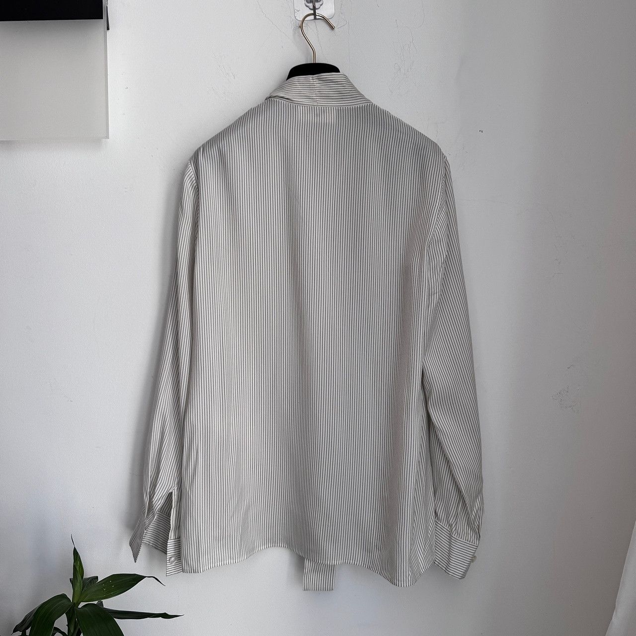 Celine Celine Striped Silk Blouse Size 34 Size XXS / US 00 / IT 34 - 2 Thumbnail