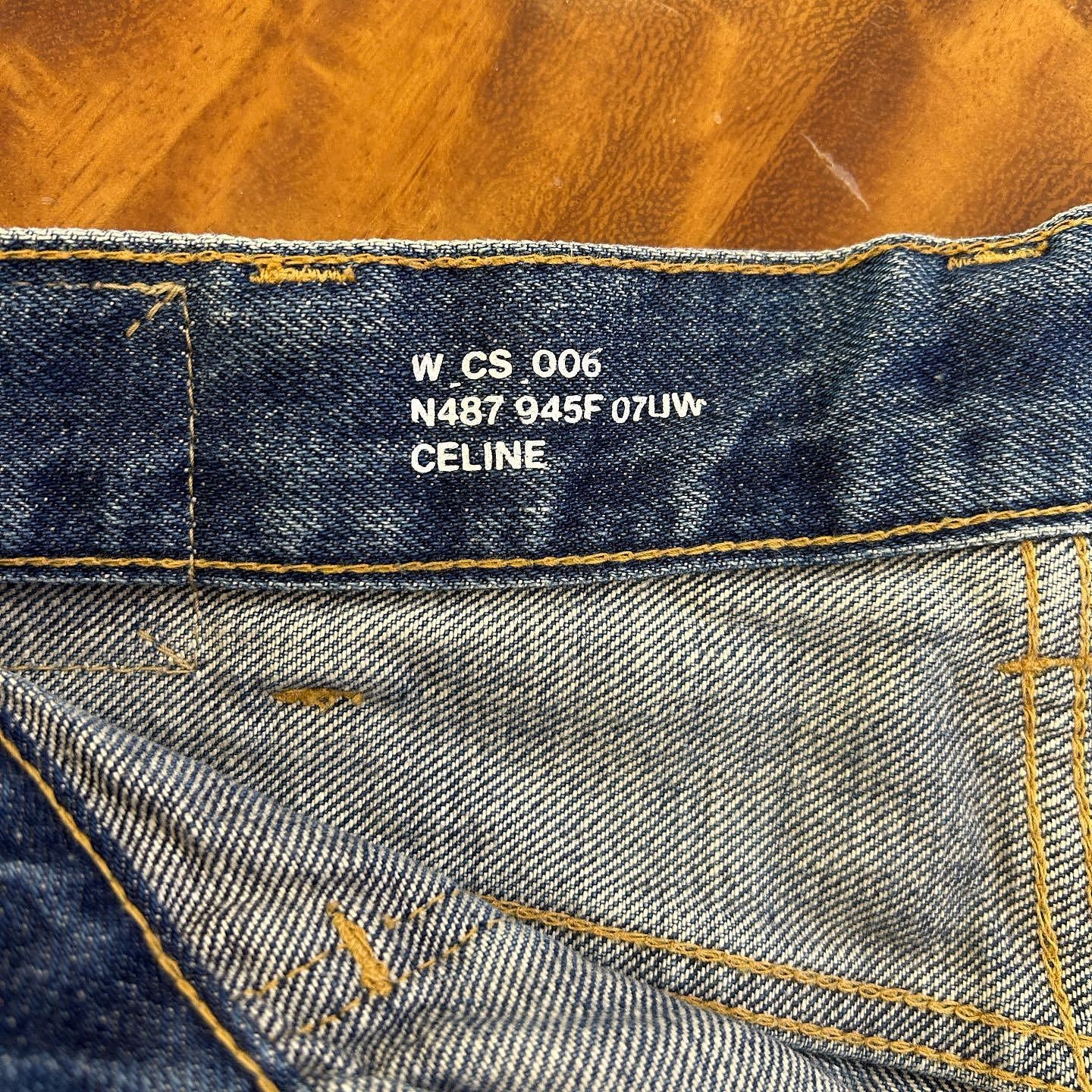 Celine Celine Logo Button Denim Shorts Size 26 Size 26" / US 2 / IT 38 - 3 Thumbnail
