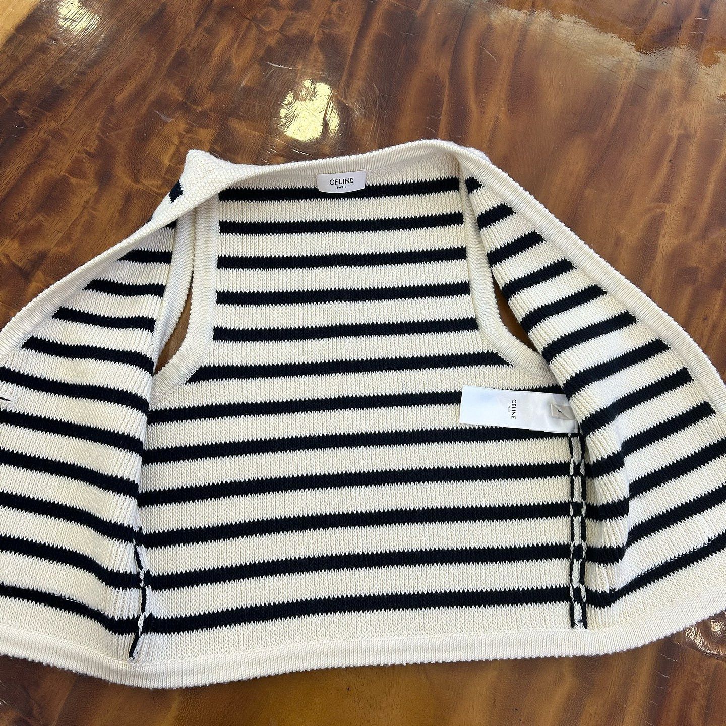 Celine CELINE Striped Knit Button Vest Size S Size S / US 4 / IT 40 - 7 Thumbnail