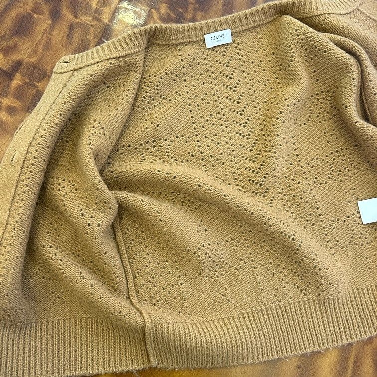 Celine CELINE Pointelle Knit Cardigan Size M Size M / US 6-8 / IT 42-44 - 6 Thumbnail