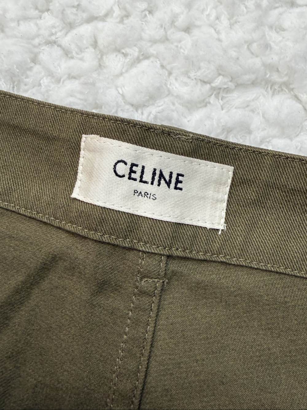 Celine Celine Green Cargo Shorts Size 38 Size 27" / US 4 / IT 40 - 3 Thumbnail