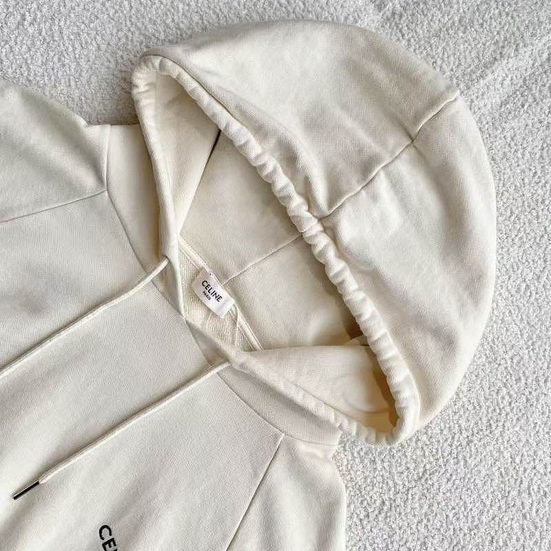 Celine CELINE Logo Short Sleeve Hoodie Size XS Size XS / US 0-2 / IT 36-38 - 3 Thumbnail