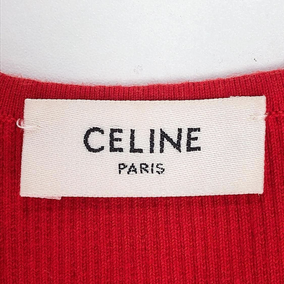 Celine Celine Logo Elastic Band Tank Top Size L Size L / US 10 / IT 46 - 3 Thumbnail