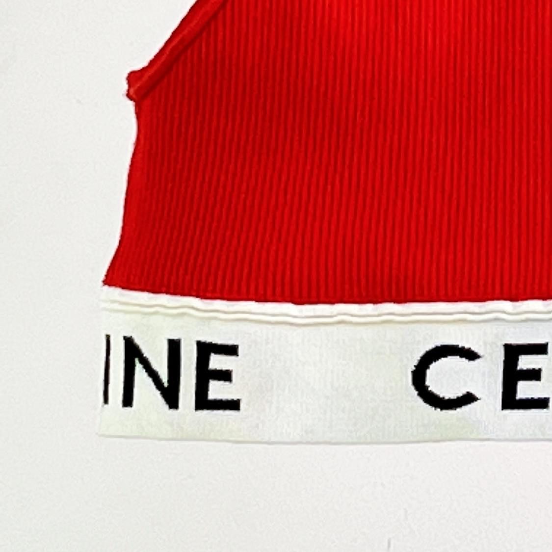Celine Celine Logo Elastic Band Tank Top Size L Size L / US 10 / IT 46 - 5 Thumbnail