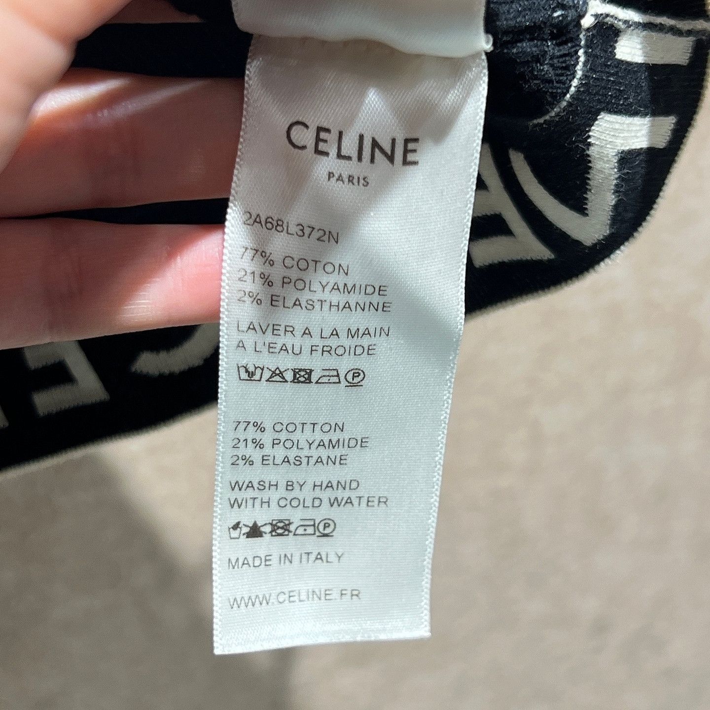 Celine Celine Logo Band Tank Top Size S Size S / US 4 / IT 40 - 4 Thumbnail