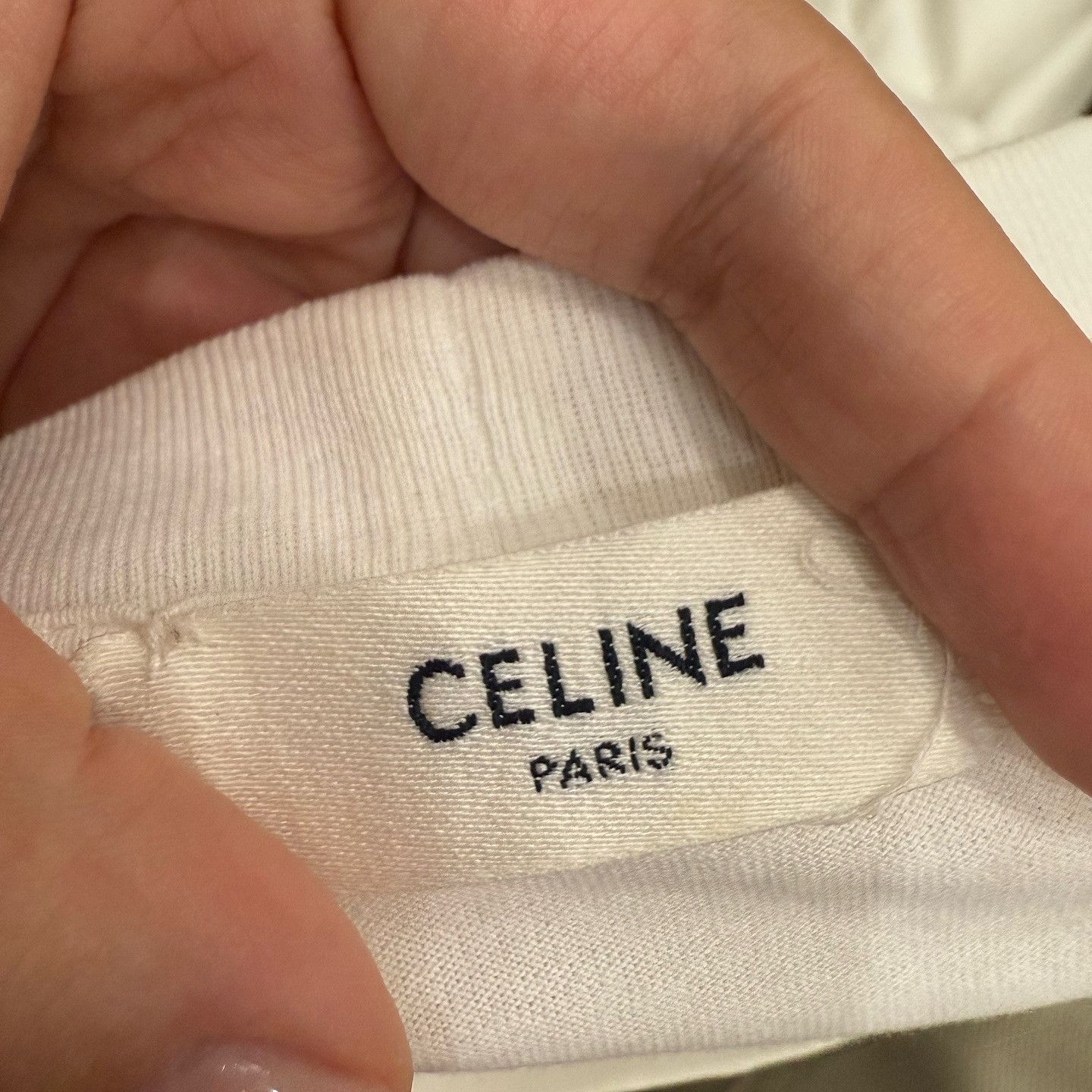 Celine Celine Logo Print T-Shirt White Size L Size US L / EU 52-54 / 3 - 3 Thumbnail