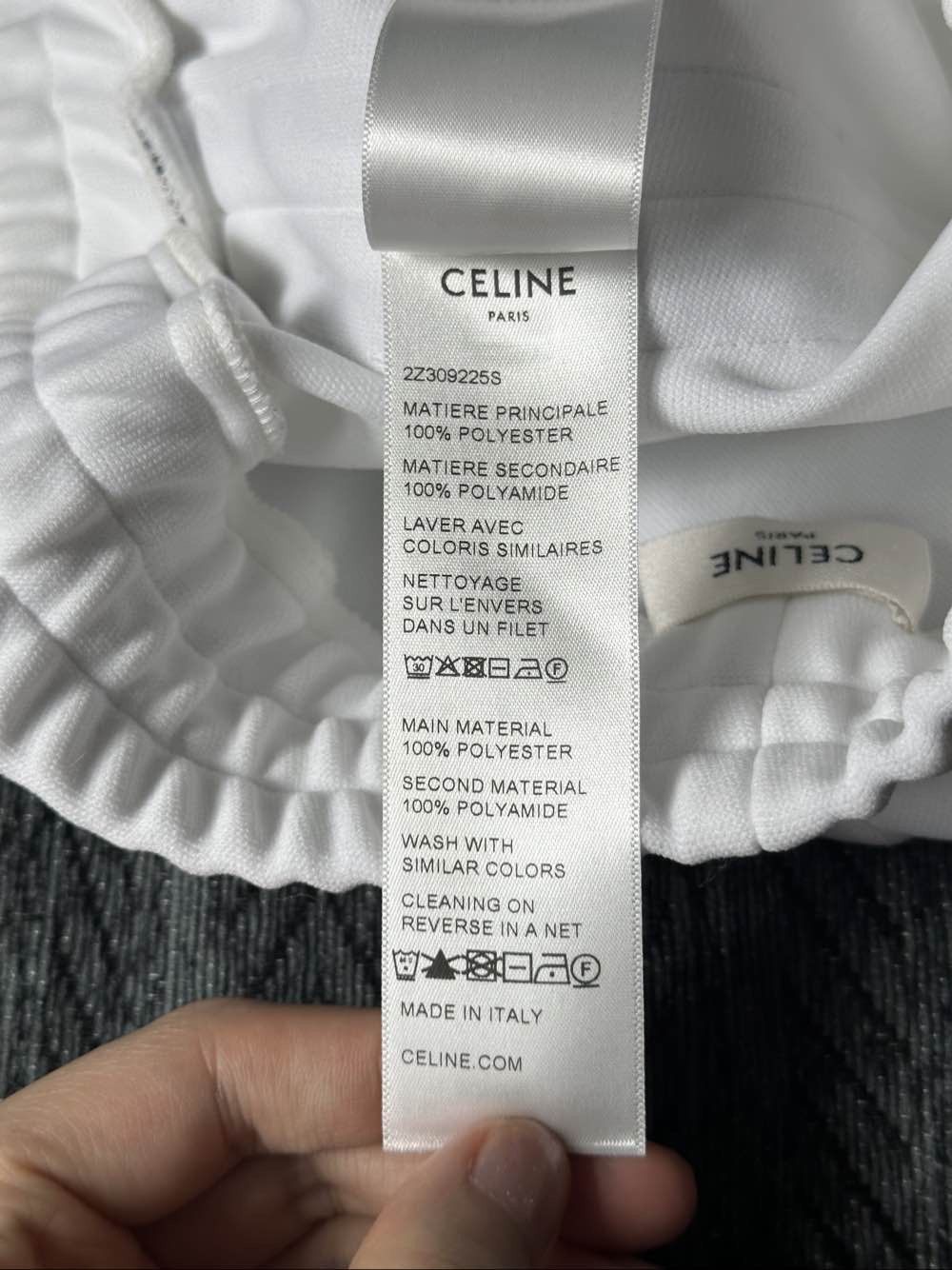 Celine Celine Stripe Logo Shorts Size M Size 27" / US 4 / IT 40 - 4 Thumbnail