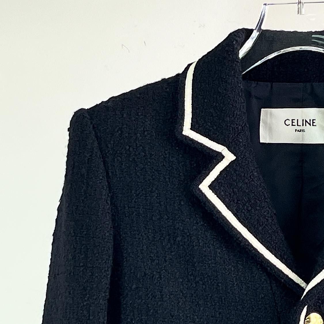Celine CELINE Bouclé Tweed Blazer Size 34 Size XS / US 0-2 / IT 36-38 - 5 Thumbnail