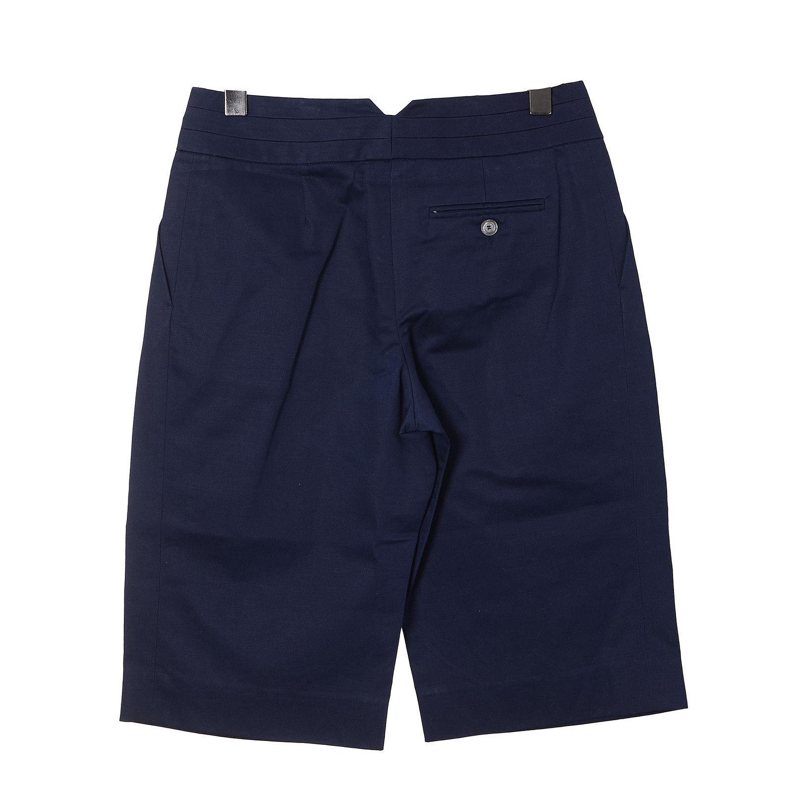 Celine CELINE Navy Pleated Shorts Size 38 Size 27" / US 4 / IT 40 - 2 Thumbnail