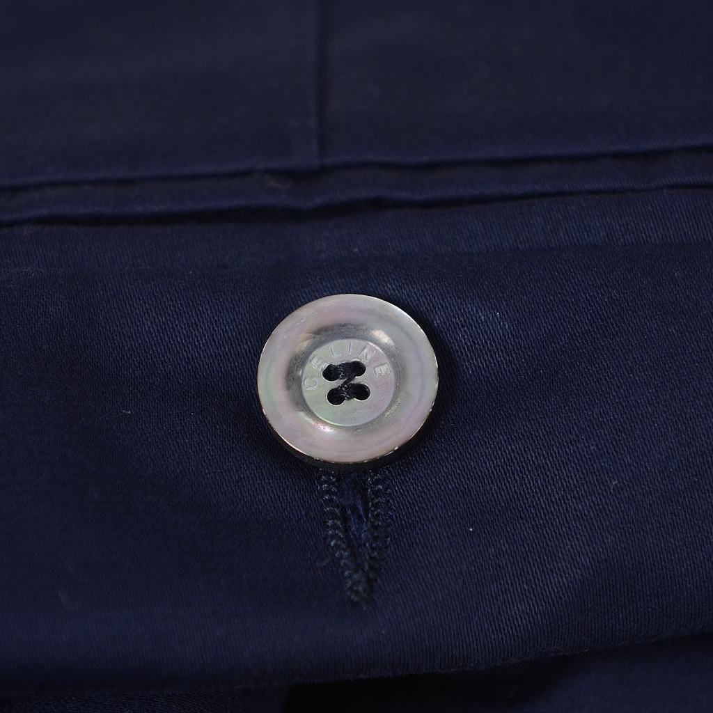 Celine CELINE Navy Pleated Shorts Size 38 Size 27" / US 4 / IT 40 - 3 Thumbnail
