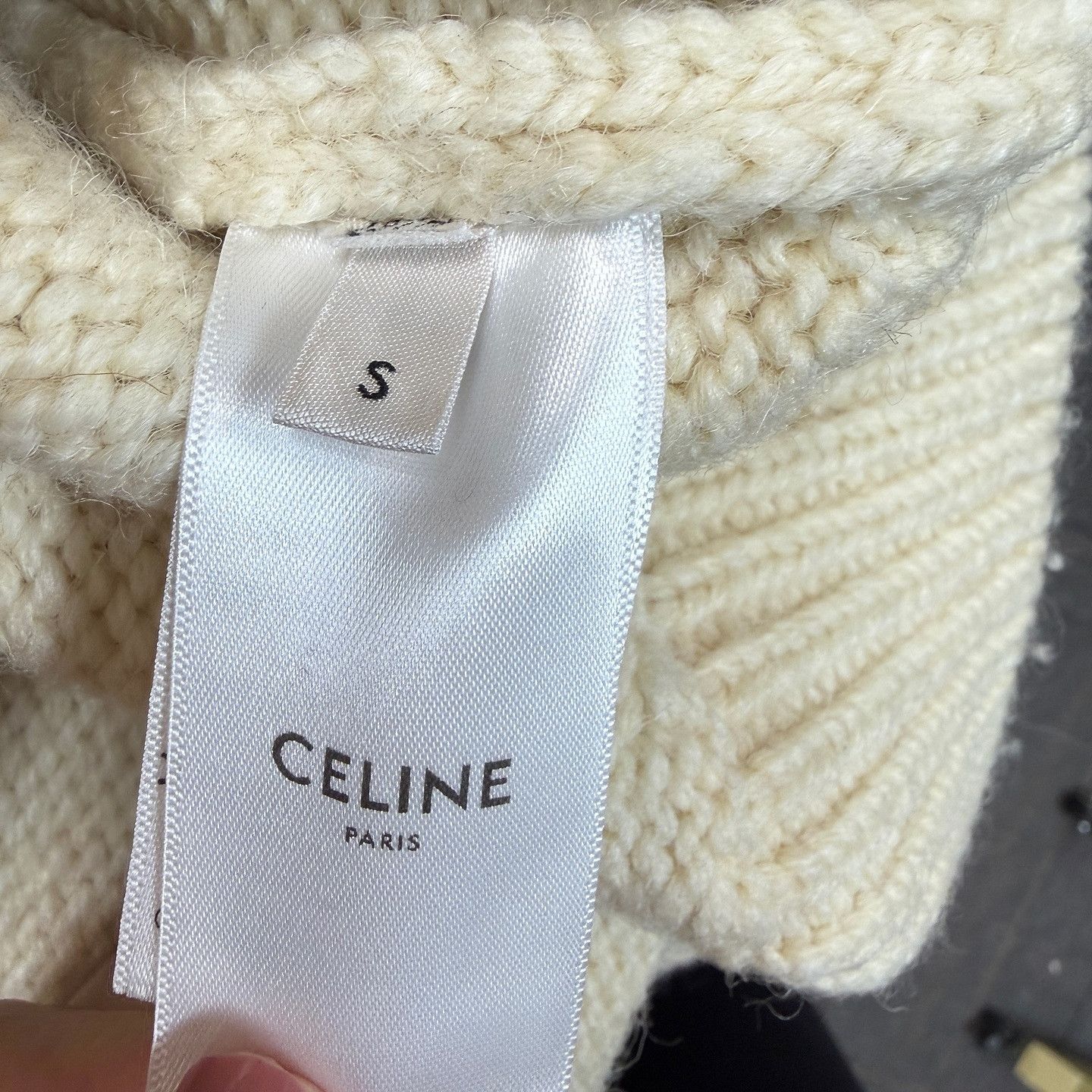 Celine Celine Triomphe Wool Sweater Size S Size S / US 4 / IT 40 - 4 Thumbnail