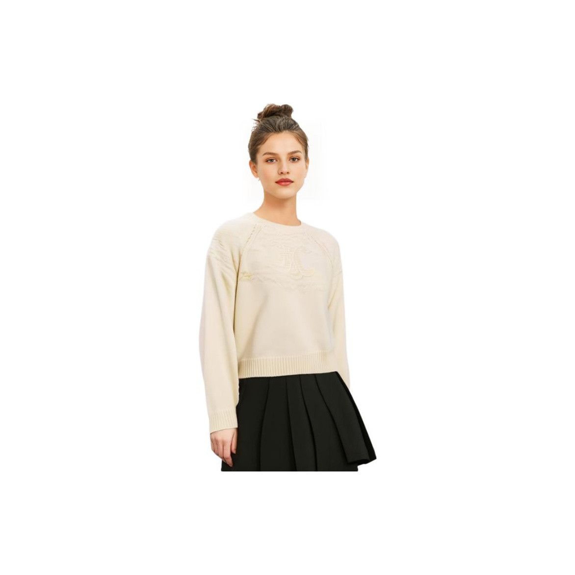Celine Celine Triomphe Wool Sweater Size S Size S / US 4 / IT 40 - 9 Thumbnail