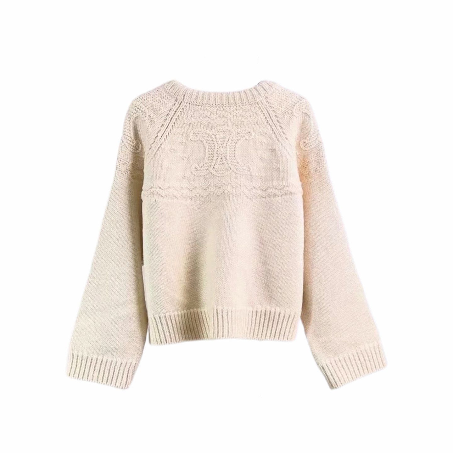 Celine Celine Triomphe Wool Sweater Size S Size S / US 4 / IT 40 - 2 Thumbnail