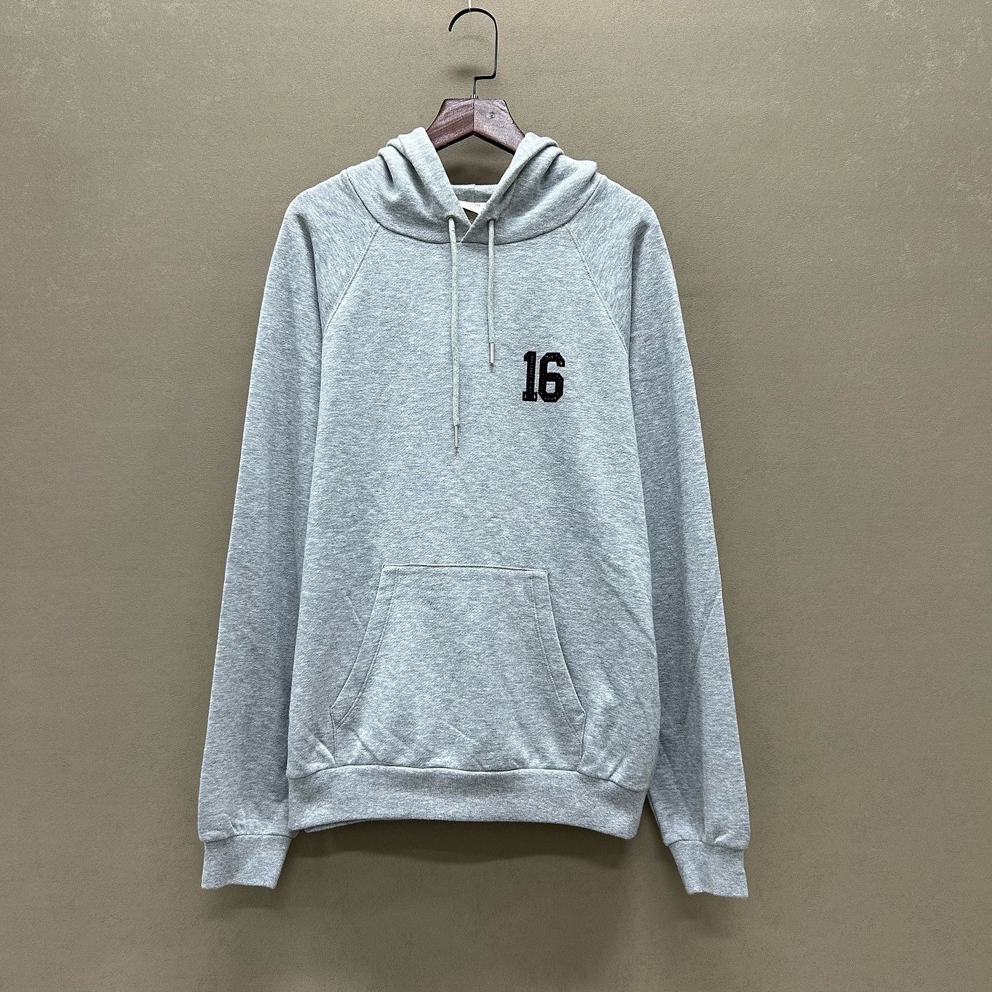 Celine Celine 16 Logo Embroidered Hoodie Gray Size S Size US S / EU 44-46 / 1 - 6 Thumbnail