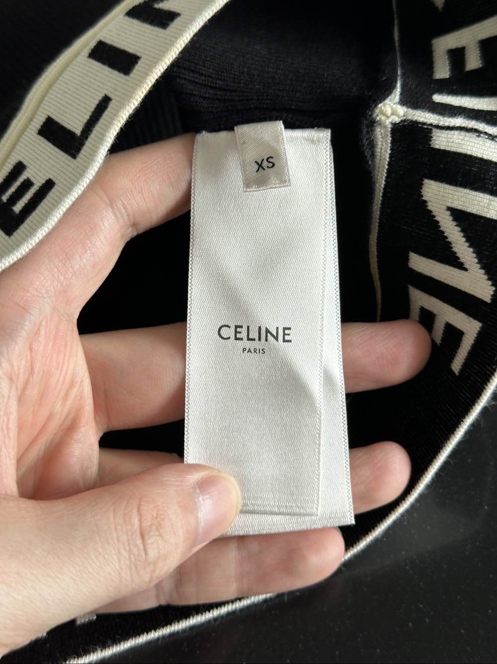 Celine Celine Logo Band Ribbed Crop Top Size XS Size XS / US 0-2 / IT 36-38 - 4 Thumbnail