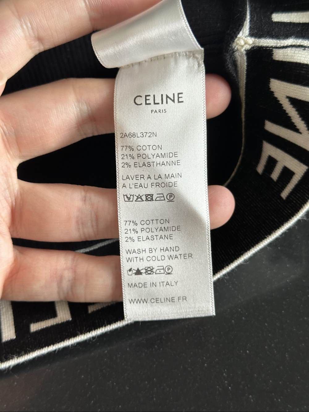 Celine Celine Logo Band Ribbed Crop Top Size XS Size XS / US 0-2 / IT 36-38 - 5 Thumbnail