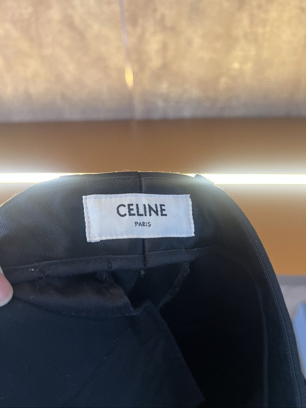 Celine CELINE Black Trousers Size 38 Size 27" / US 4 / IT 40 - 3 Thumbnail