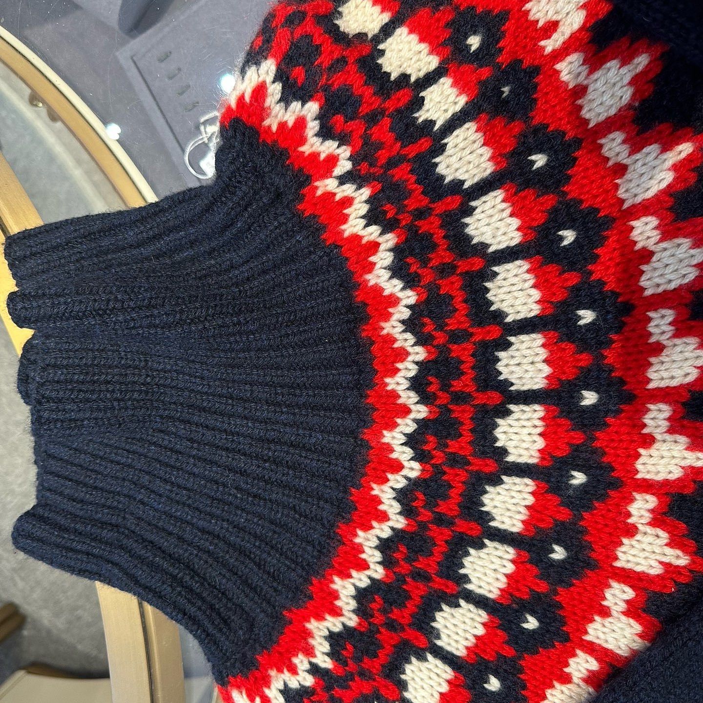 Celine Celine Fair Isle Cashmere Sweater Size M Size M / US 6-8 / IT 42-44 - 9 Thumbnail
