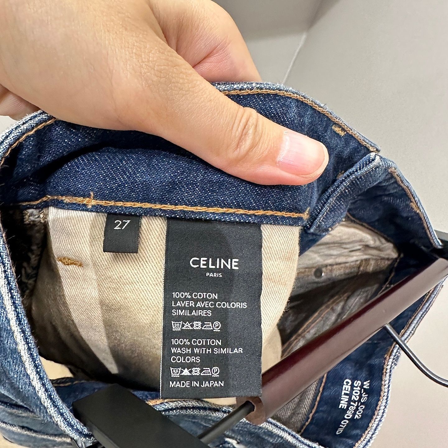 Celine CELINE Denim Mini Skirt Size 27 Size 27" / US 4 / IT 40 - 4 Thumbnail