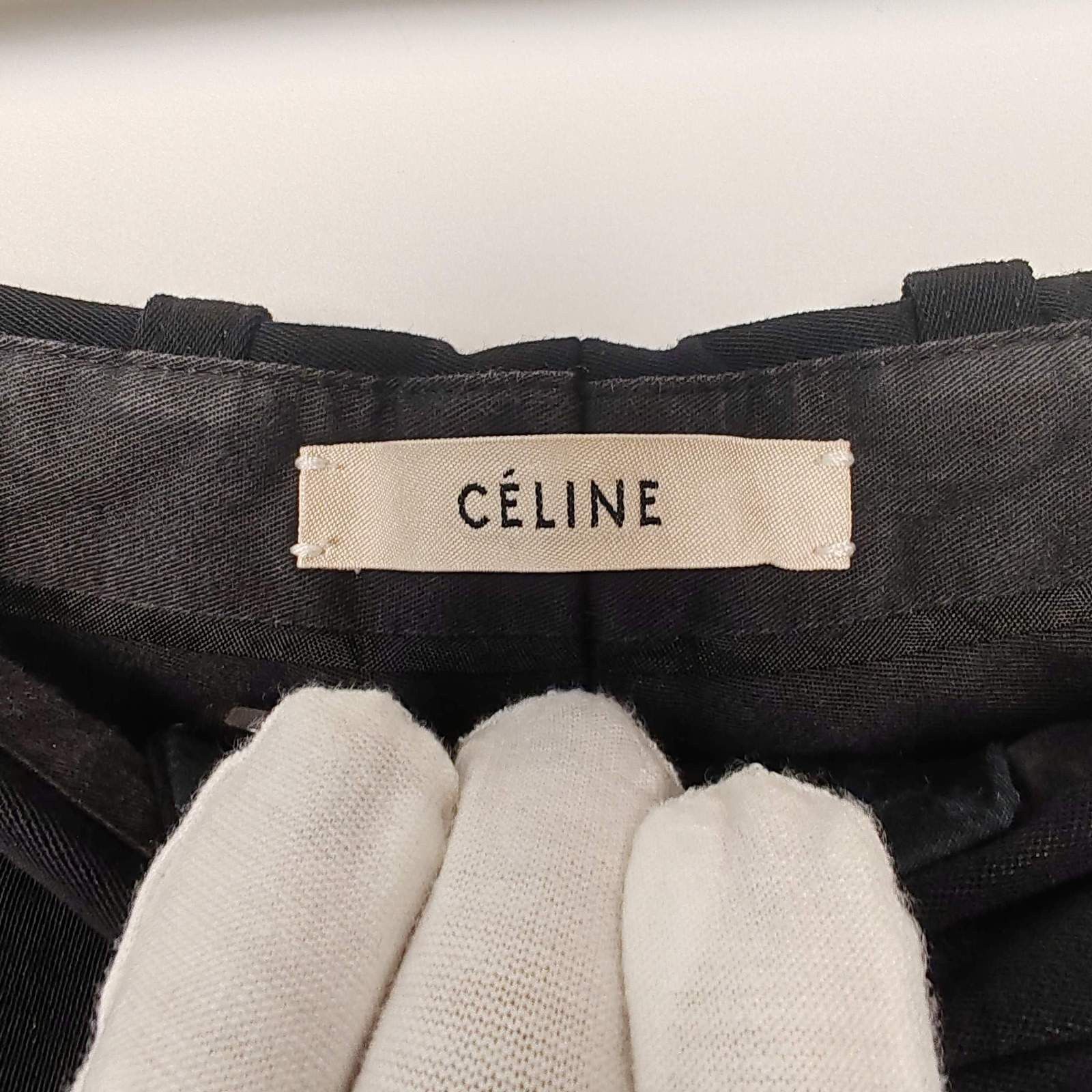 Celine Celine Black Viscose Pants Size 38 Size 27" / US 4 / IT 40 - 3 Thumbnail
