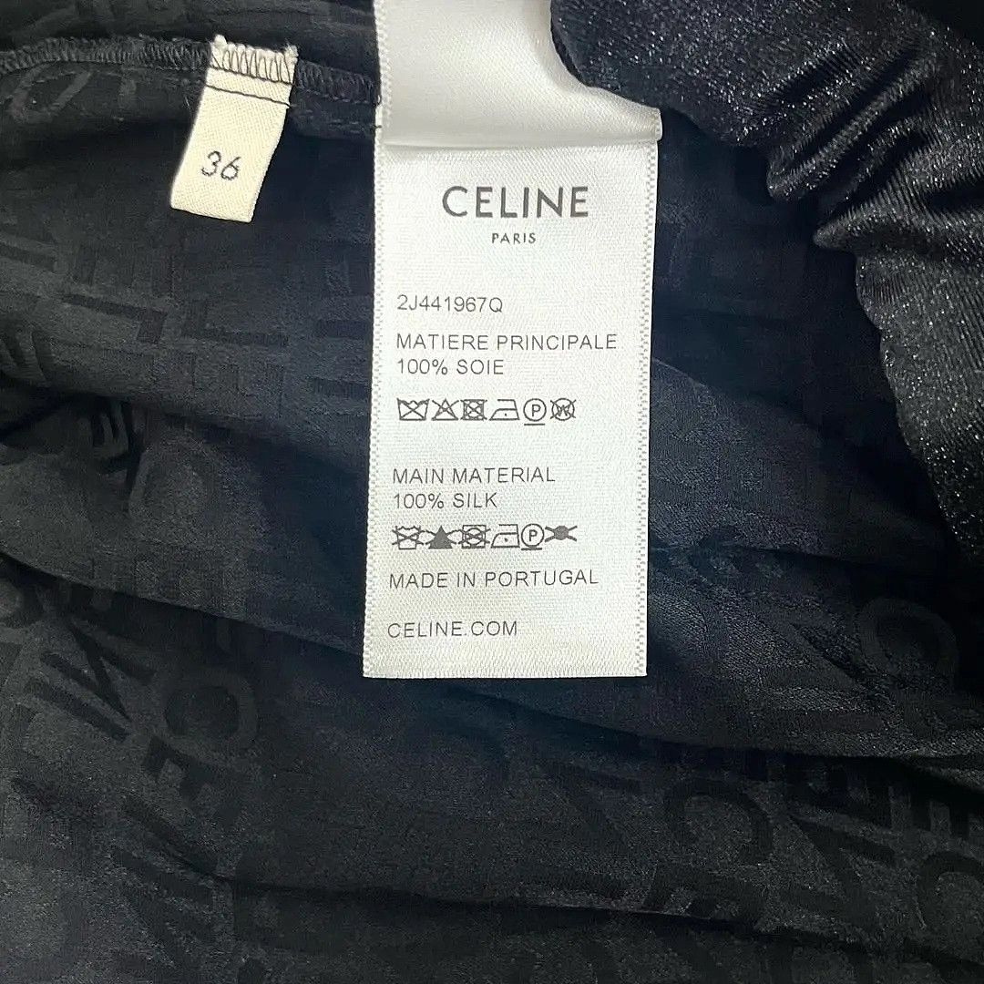 Celine Celine Logo Pleated Midi Skirt Size 36 Size 26" / US 2 / IT 38 - 4 Thumbnail