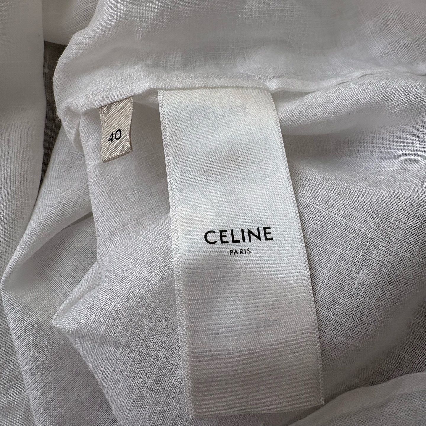Celine Celine Embroidered Ruffle Blouse Size 40 Size M / US 6-8 / IT 42-44 - 4 Thumbnail
