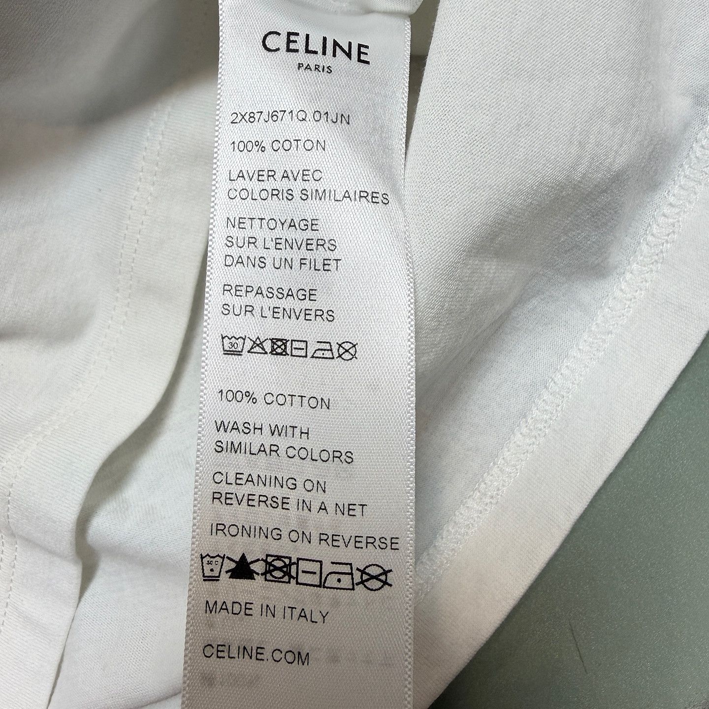 Celine Celine 16 Logo T-Shirt Size L Size L / US 10 / IT 46 - 4 Thumbnail