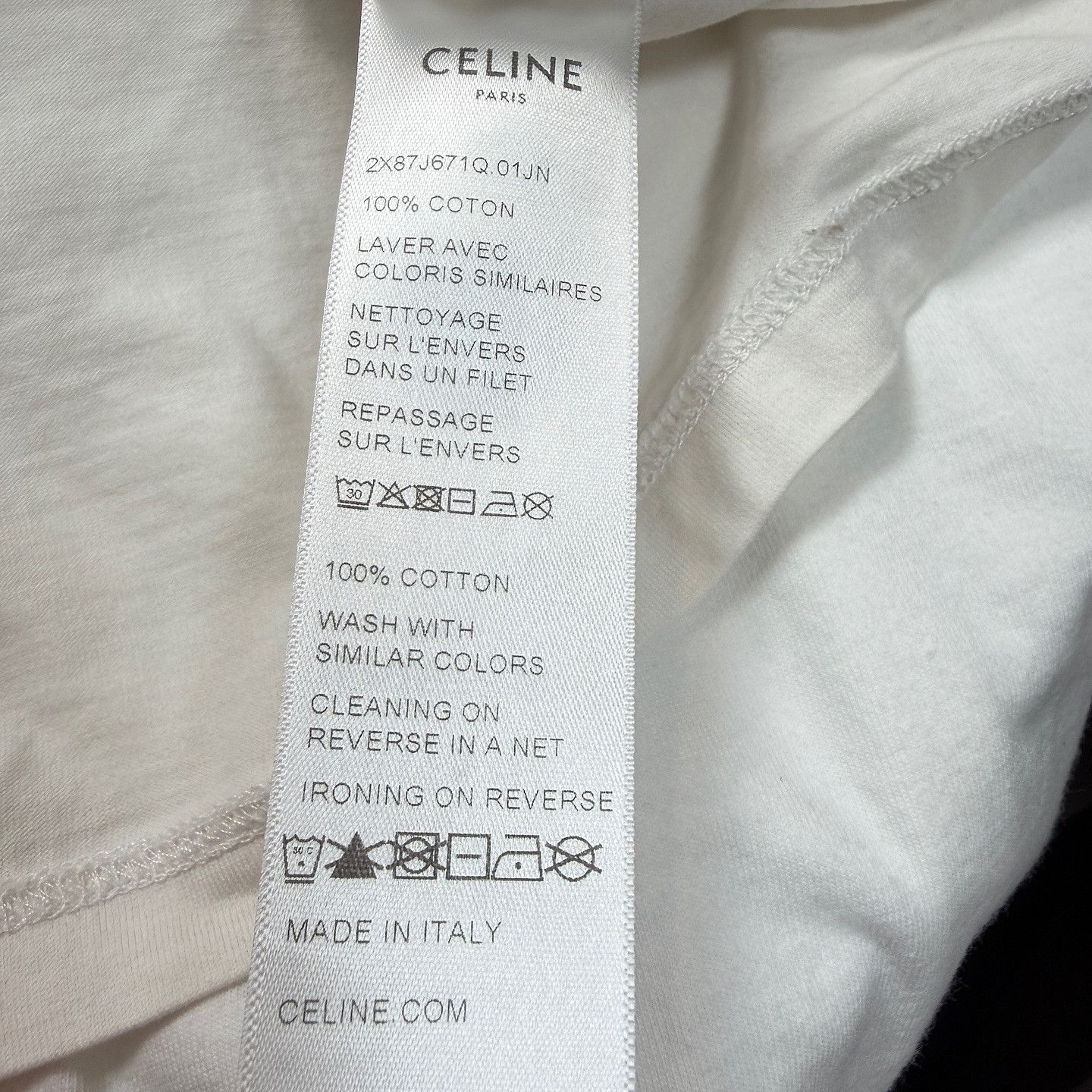 Celine Celine 16 Graphic Logo Short Sleeve T-Shirt Size M Size M / US 6-8 / IT 42-44 - 4 Thumbnail