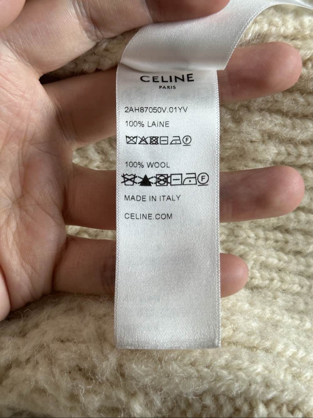 Celine Celine Triomphe Logo Wool Sweater Size M Size M / US 6-8 / IT 42-44 - 4 Thumbnail