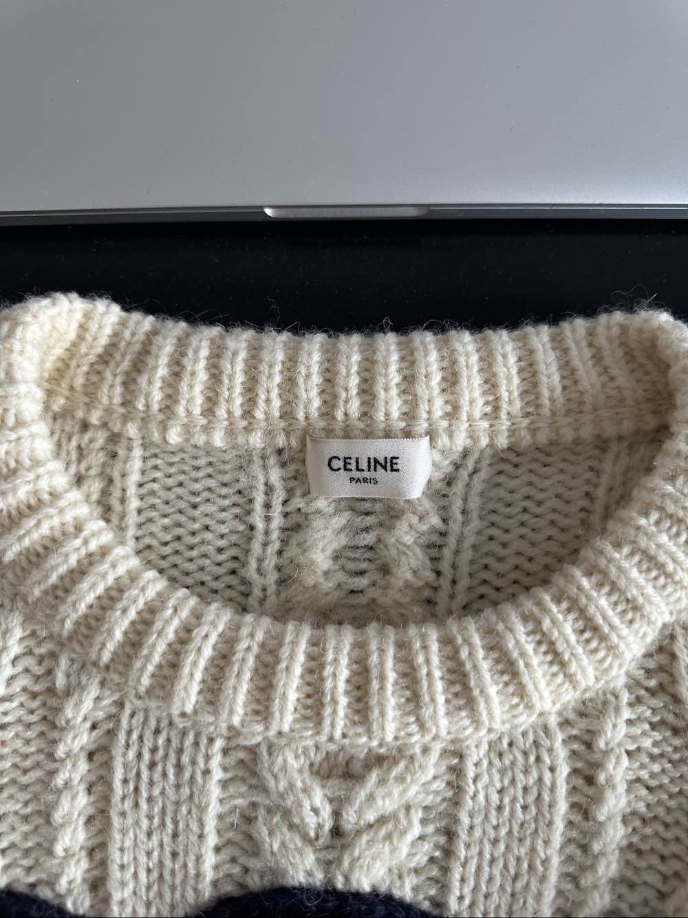 Celine Celine Triomphe Logo Wool Sweater Size M Size M / US 6-8 / IT 42-44 - 3 Thumbnail