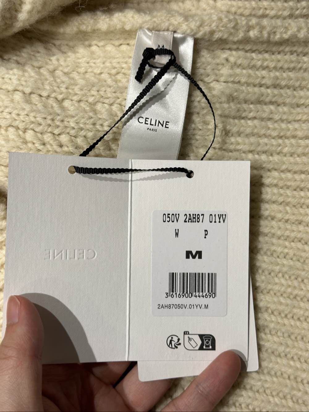 Celine Celine Triomphe Logo Wool Sweater Size M Size M / US 6-8 / IT 42-44 - 5 Thumbnail