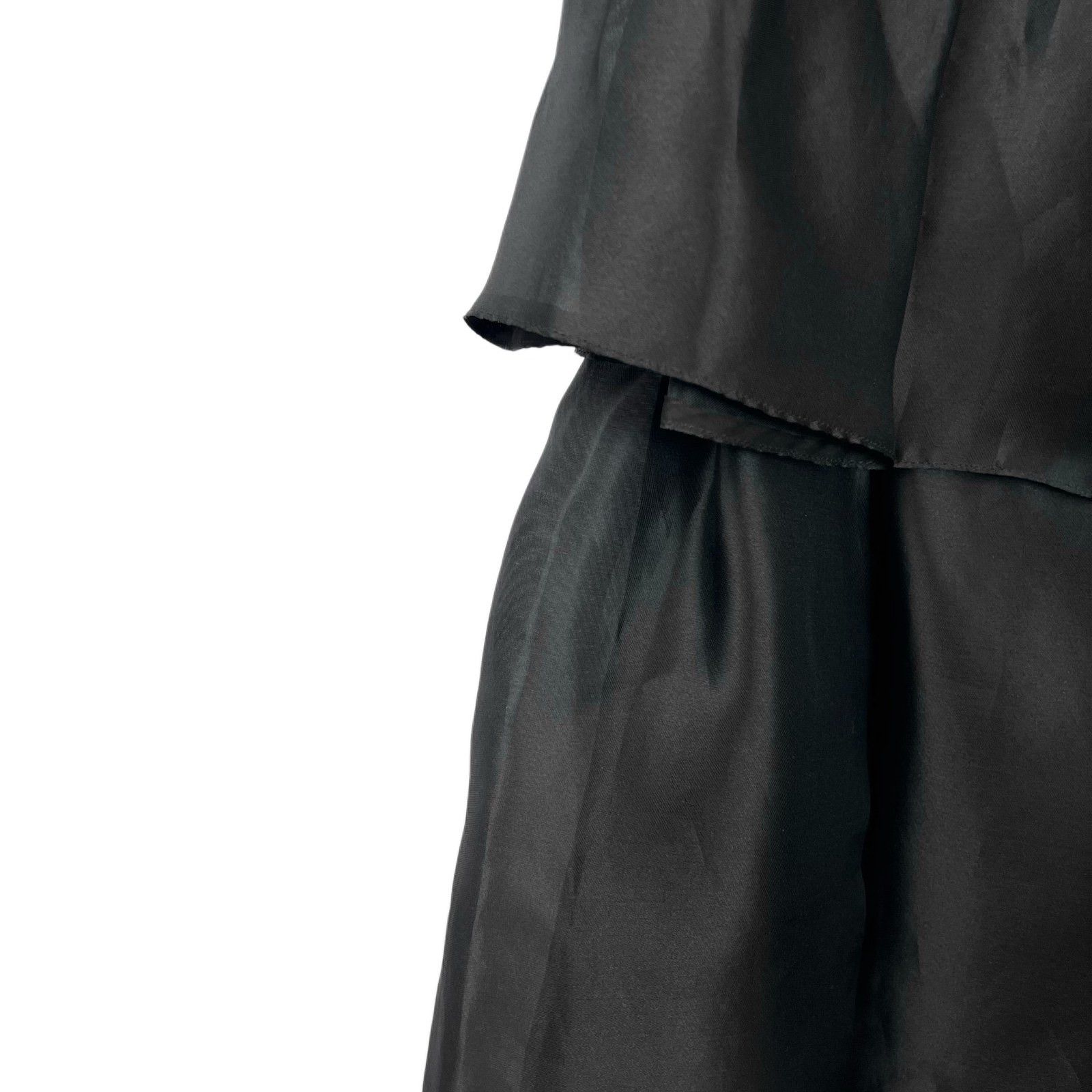 Celine CELINE Silk Tiered Dress Black Size 34 Size XS / US 0-2 / IT 36-38 - 6 Thumbnail