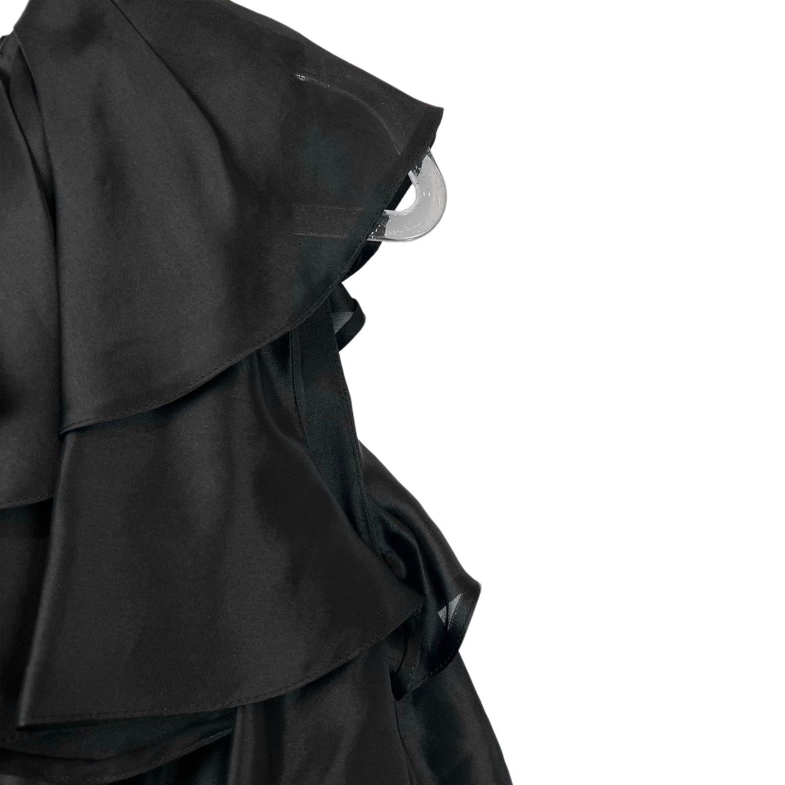 Celine CELINE Silk Tiered Dress Black Size 34 Size XS / US 0-2 / IT 36-38 - 5 Thumbnail