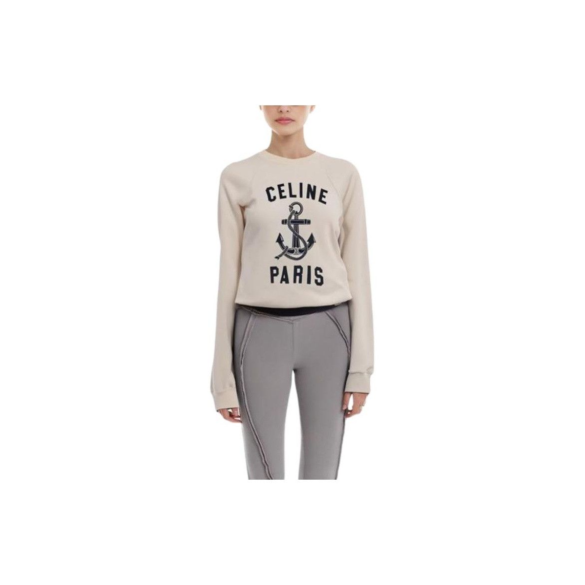 Celine Celine Anchor Print Sweatshirt White L Size L / US 10 / IT 46 - 5 Thumbnail