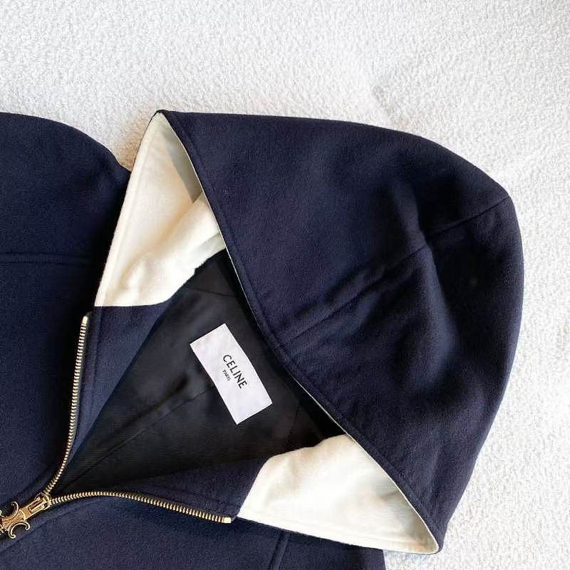Celine Celine Cashmere Zip Hooded Jacket Size 38 Size S / US 4 / IT 40 - 3 Thumbnail