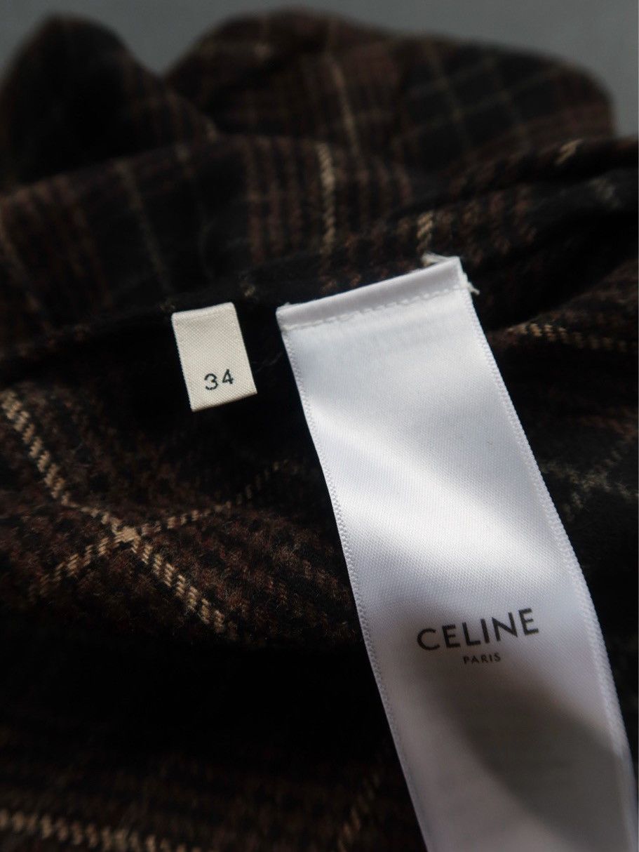 Celine CELINE Plaid Pleated Midi Skirt 34 Size 25" / US 0 / IT 36 - 4 Thumbnail