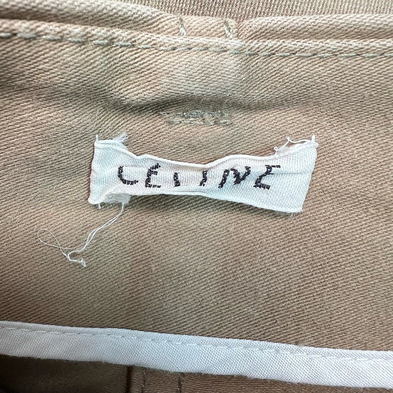 Celine Celine Tan Cotton Lambskin Skirt Size 38 Size 27" / US 4 / IT 40 - 3 Thumbnail