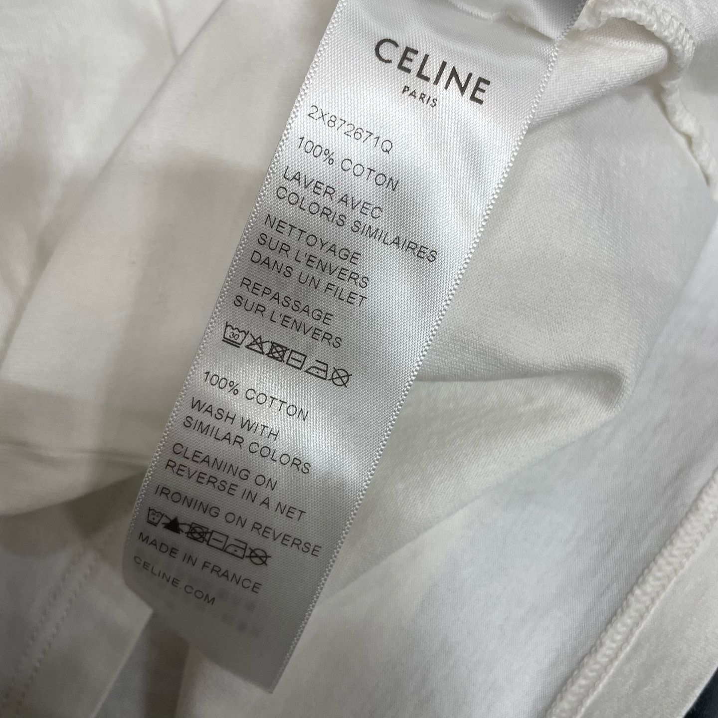 Celine Celine Triomphe Logo T-Shirt Size M Size M / US 6-8 / IT 42-44 - 4 Thumbnail
