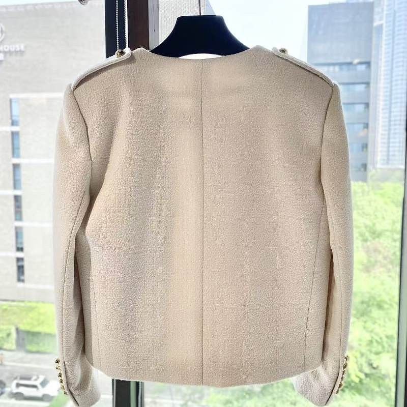 Celine Celine Cream Tweed Military Jacket Size 36 Size XS / US 0-2 / IT 36-38 - 2 Thumbnail