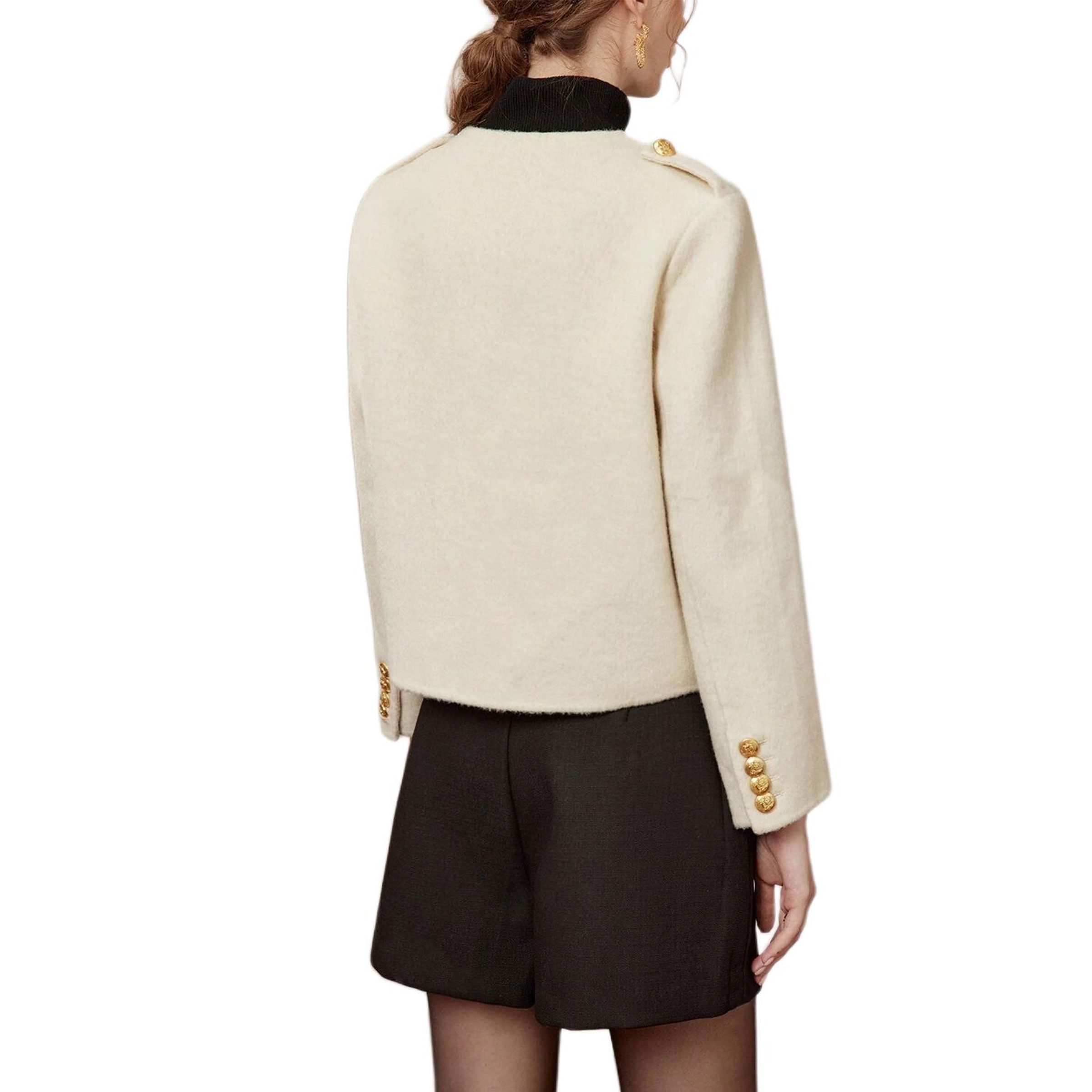 Celine Celine Cream Tweed Military Jacket Size 36 Size XS / US 0-2 / IT 36-38 - 9 Thumbnail
